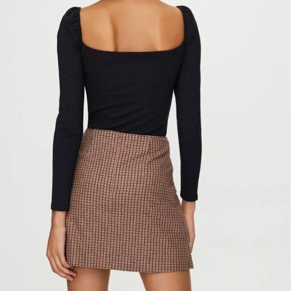 Aritzia WILFRED Dorine Wrap Front Mini Skirt - Picture 10 of 10